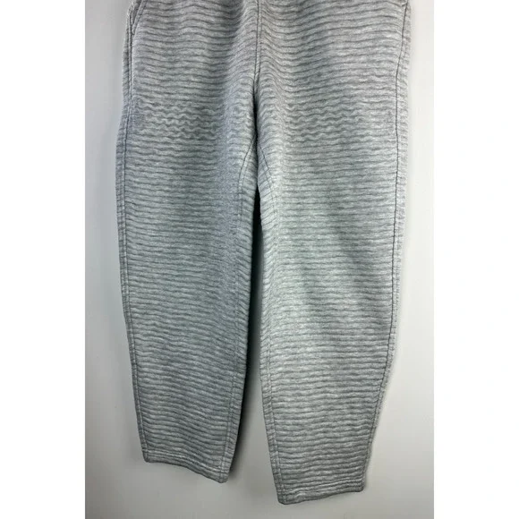 Athleta Ribbed Ottoman Sweatpants Gray Sweats Athleisure Plush Cozy Comfort XS - Picture 4 of 7